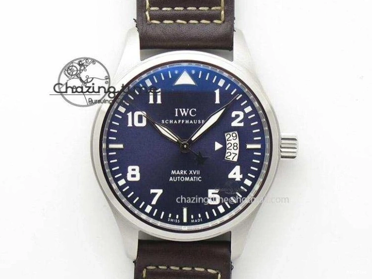 MIROTIME 0428 RelaxedFit Big Pilot Real PR IW500435 “Muhammad Ali” ZF Best Edition On Black Leather Strap A 7295